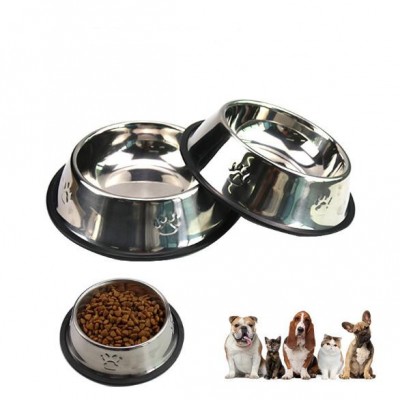 Wholesale High Grade Non Slip Stainless Steel Dog Food Water Bowls For Pet