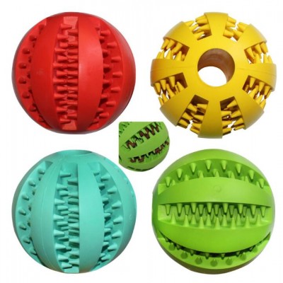 Non-Toxic Interactive Dog Balls Toy Food Dispensing Toys IQ Ball Pet Rubber Chew Toy Smart pet toy