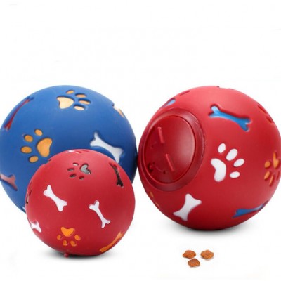 Amazon Hot Sale Cheaper Price Pet Dog Feeder  Ball Toys Squeak Innovations Tennis Rubber Dog Ball Toy