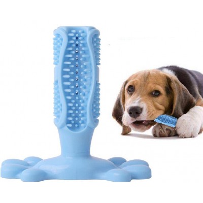 Natural Silicone Dog Toothbrush Stick Pets Chew Toothpaste Safety Tooth Care Cleaning Toothbrush